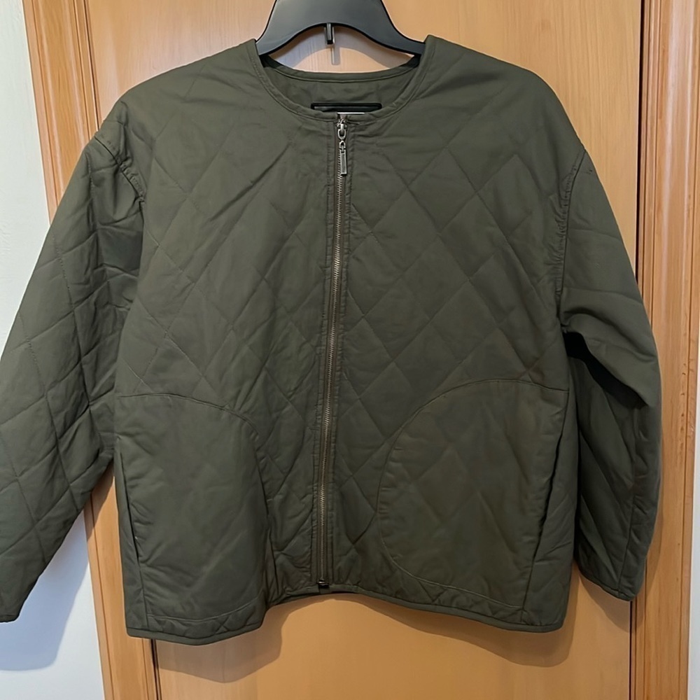 INDIGO SAINTS Womens Green Lined Pocketed Zip Up Jacket XL - Picture 2 of 4
